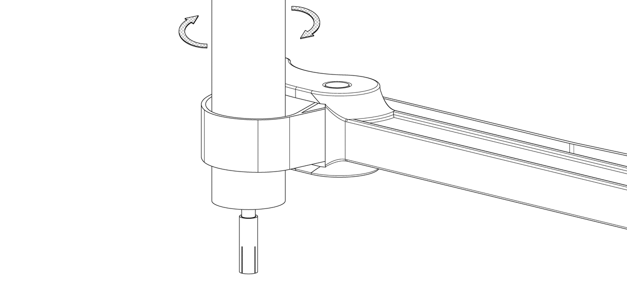 Diagram of strap wrench tightening the bolt