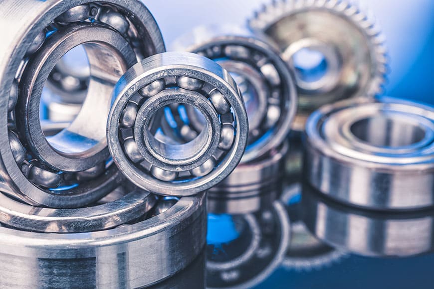 Various types of bearings