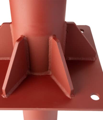 A close-up studio shot of the base of the R-1040-S10 crash rated bollard