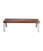Outdoor wooden bench