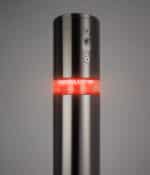 R-6464 Auralux Light Bollard illuminated red