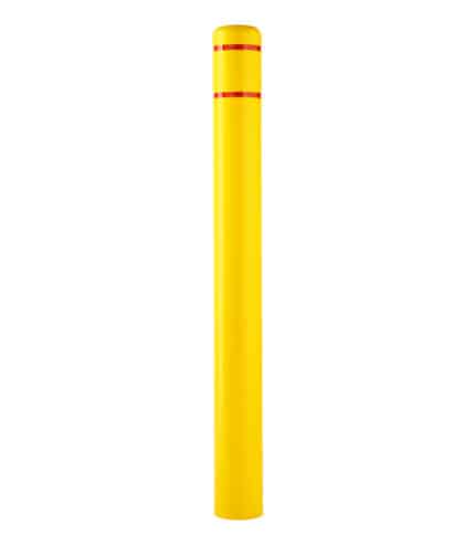 Yellow R-7111 plastic bollard cover
