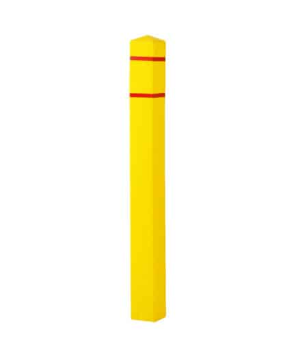 Yellow R-7140 plastic bollard cover
