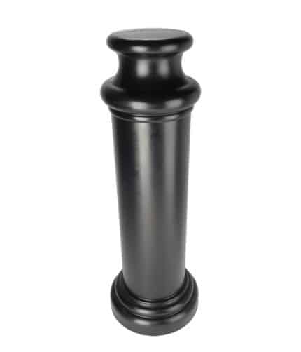 Black R-7174 decorative plastic bollard cover