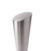 R-7302 slant-top stainless steel bollard cover