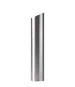 R-7306 stainless steel bollard cover with slant-top design