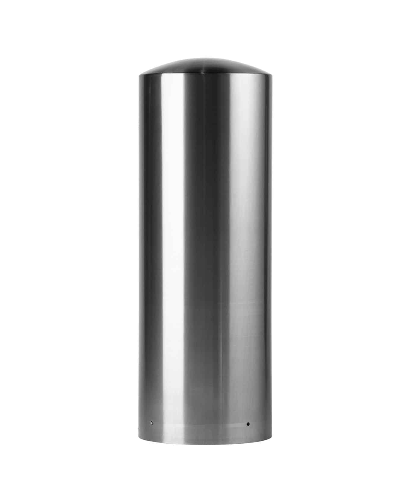 R-7317 dome-top stainless steel bollard covers