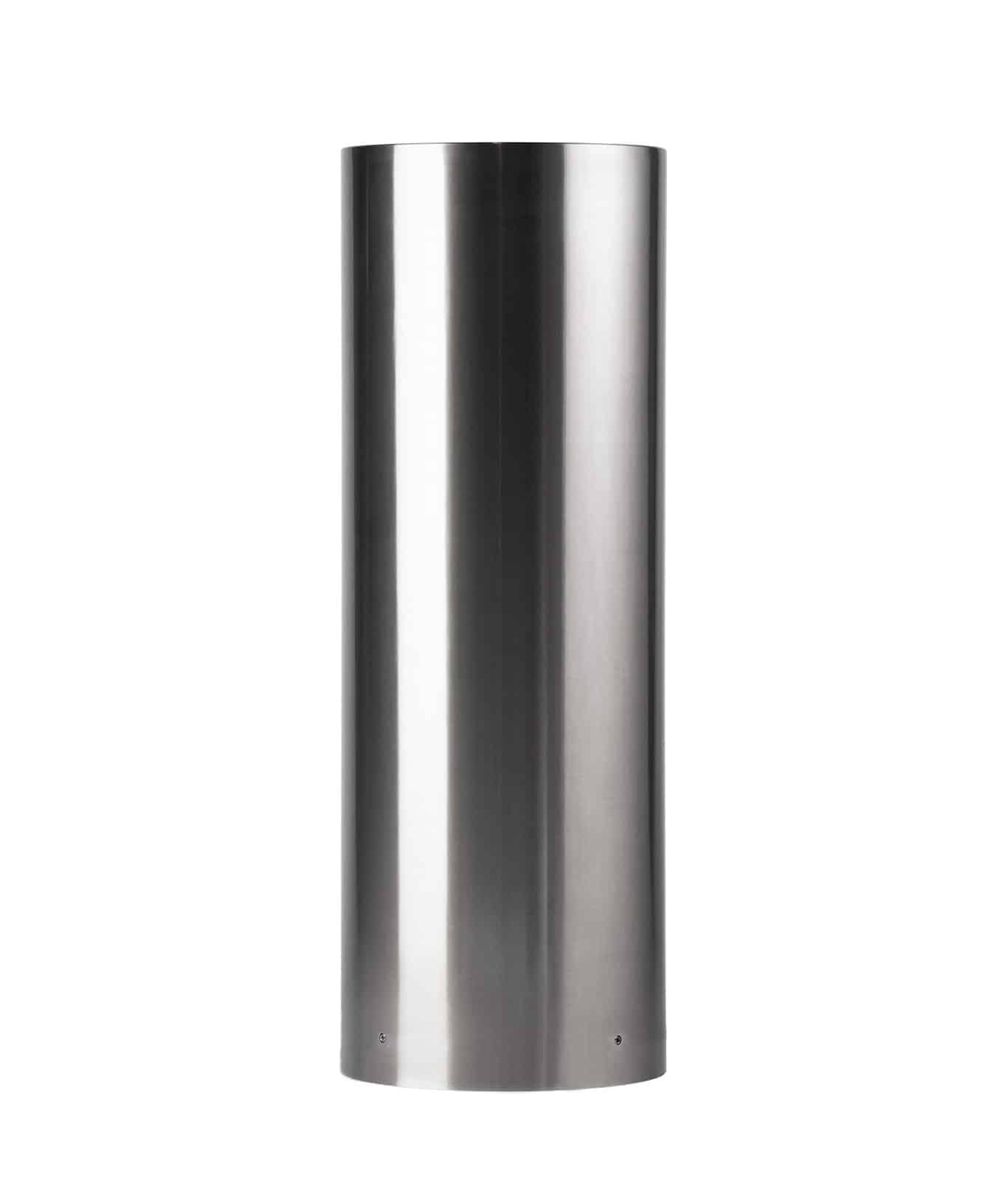 R-7319 flat top stainless steel bollard cover
