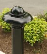 R-7552 decorative bollard top view on concrete