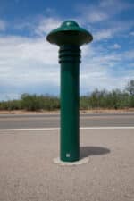 Green R-7572 decorative bollard