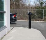 R-7572 decorative bollard on street corner