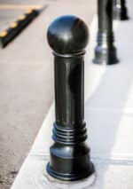 R-7592 decorative bollard closeup