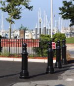 R-7593 decorative bollards outdoors