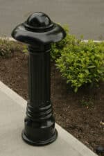 R-7598 decorative bollard on concrete