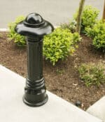 R-7598 decorative bollard on concrete