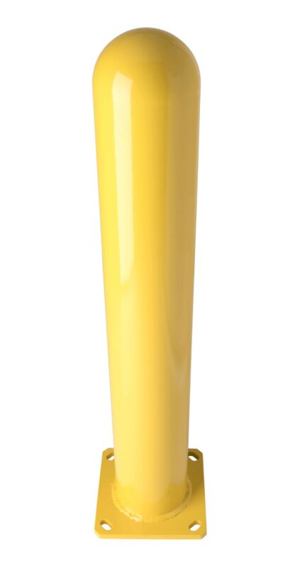 Yellow R-7648 bolt down bollard