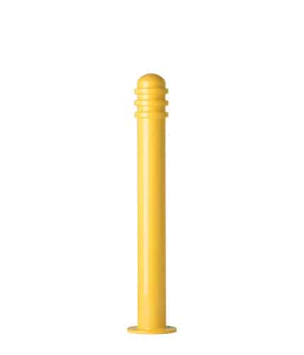 Yellow R-7901 steel bollard