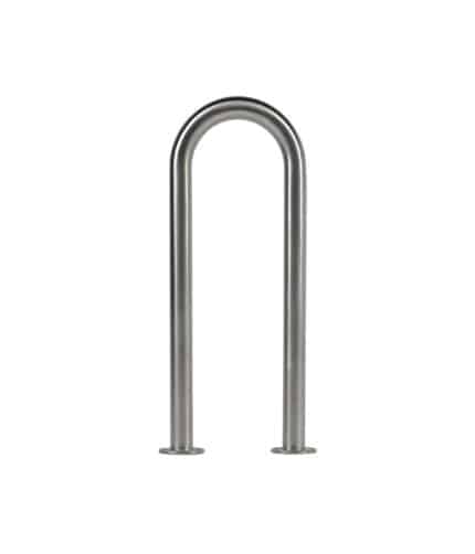 R-8212-SS stainless steel U bike rack