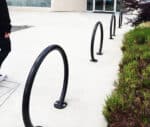 R-8224 steel ring bike rack