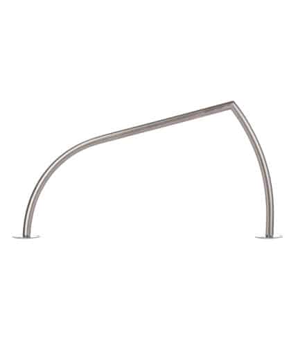 R-8246-SS shark fin stainless steel bike rack