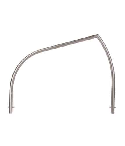 R-8246-SS shark fin stainless steel bike rack