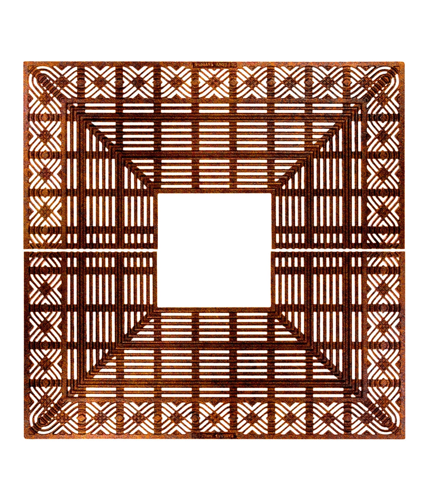 R-8852 Riverwalk tree grate measuring 60 x 60 inches