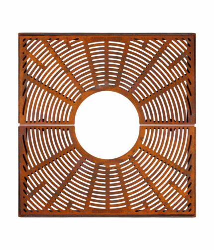 The R-8870 Cosmopolitan Tree Grate with a white background