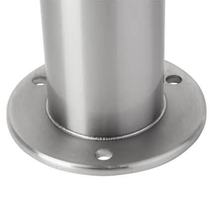 R-8903 stainless steel bike bollard with flanged surface mount