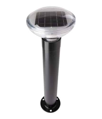 R-9821-FL solar bollard high angle.