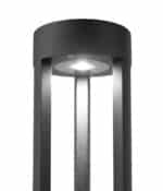 R-9836 Lighted Bollard illuminated close up.