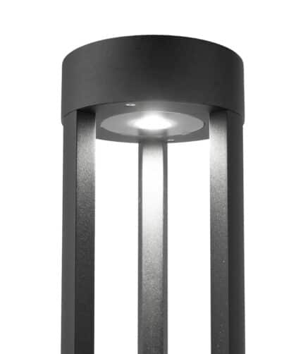 R-9836 Lighted Bollard illuminated close up.