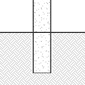 diagram of pipe bollard in new concrete installation