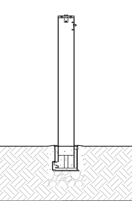 bollard installation mounting diagram