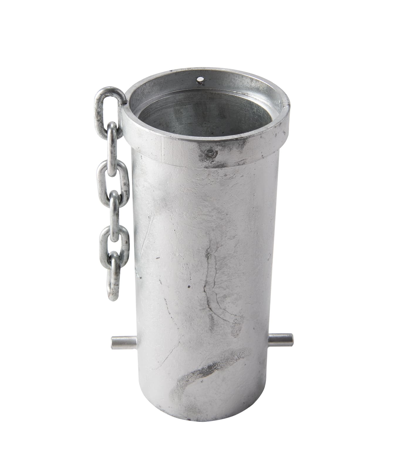 removable bollard mounting with chain